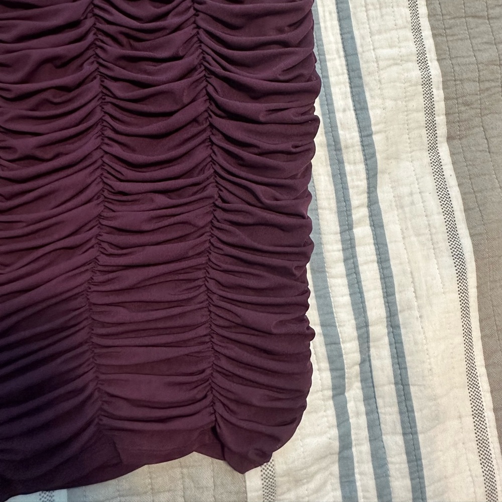 Express | Strapless Ruched Mesh Mini Dress Size M - Picture 7 of 9